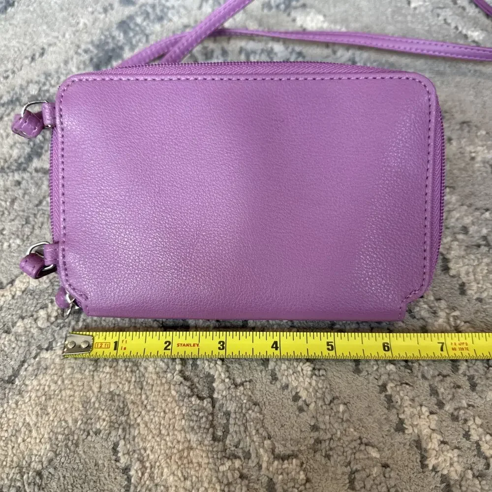 Mundi Women's Wristlet Wallet Crossbody Purse Lilac Purple - NWOT